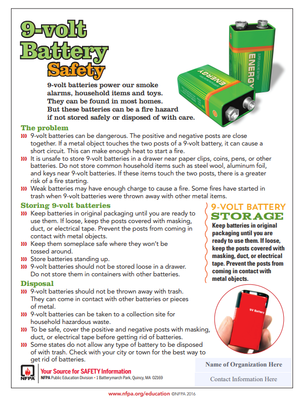 9-Volt Battery Safety