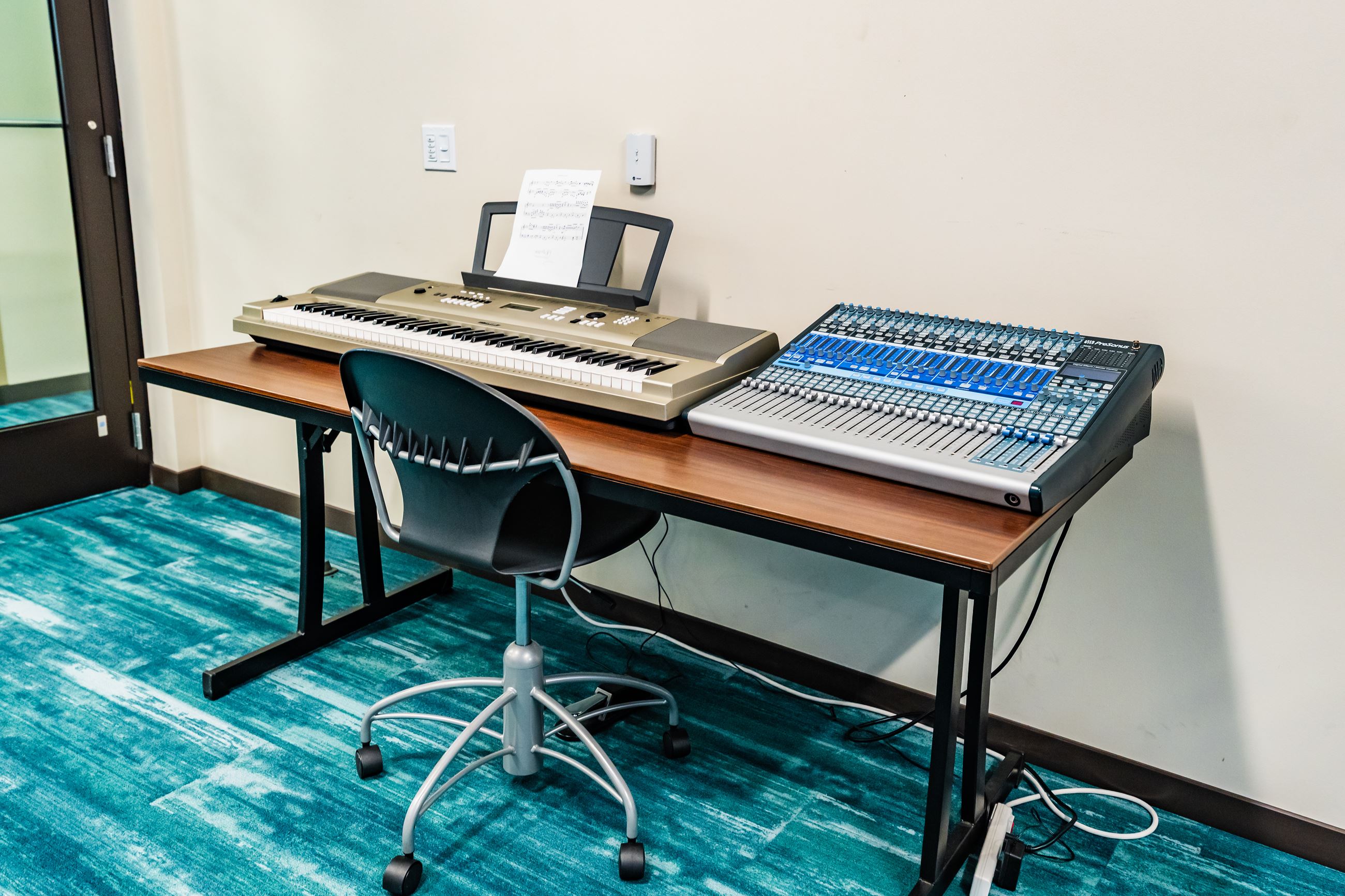 keyboard on a table