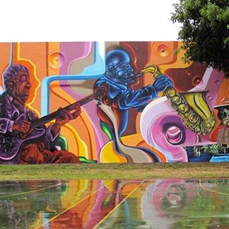 Neighborhood Vibes Art Piece