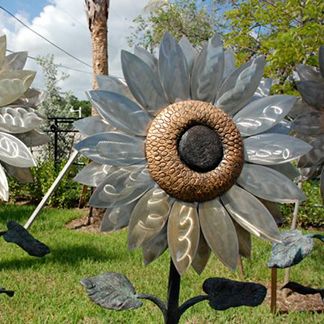 Cluster of Five Sunflowers