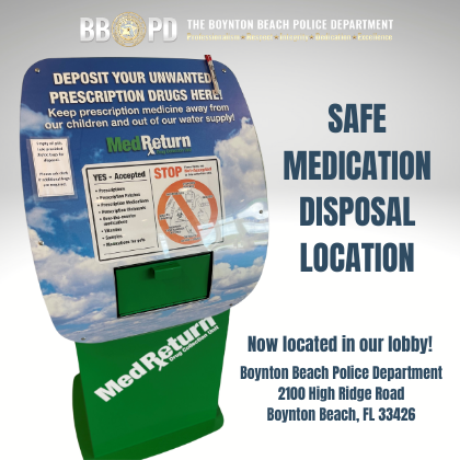 Safe Medication Disposal Location