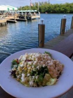 Salad from the Banana Boat Waterfront Restaurant