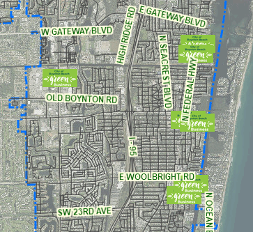Green Business Participants Map