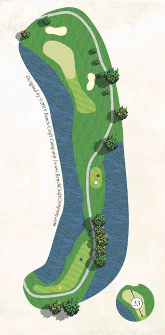 Championship Course, Map Of Hole 15