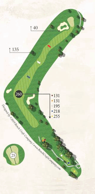 Championship Course, Map Of Hole 11