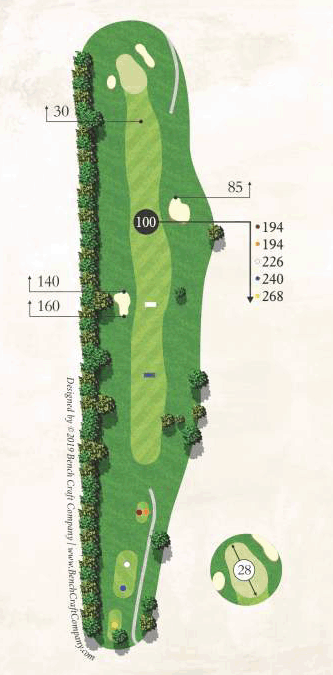 Championship Course, Map Of Hole 10
