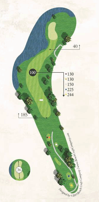 Championship Course, Map Of Hole 6