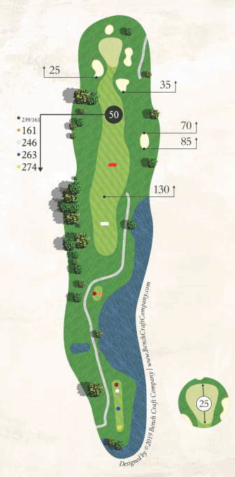 Championship Course, Map Of Hole 9