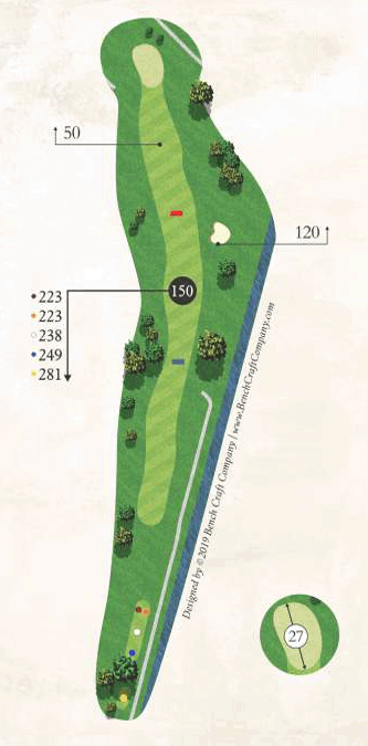 Championship Course, Map Of Hole 3