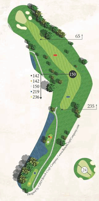 Championship Course, Map Of Hole 16