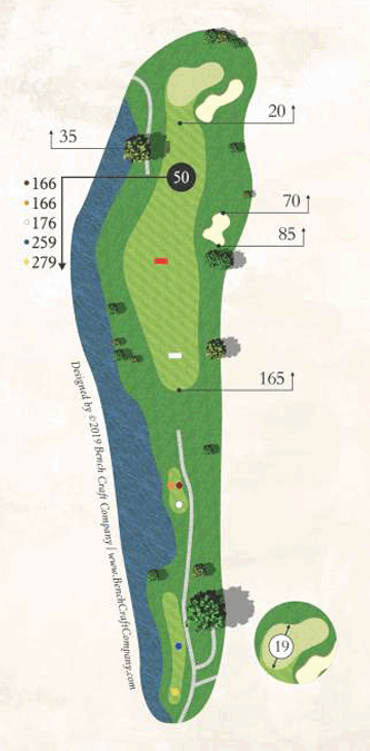 Championship Course, Map Of Hole 14
