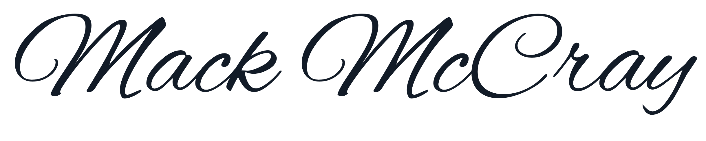 Mack McCray Signature